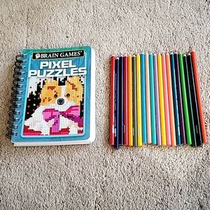 4/$10 Deal 🎉 Brain Games 🖍 Coloring Book & Prism Pencil Set